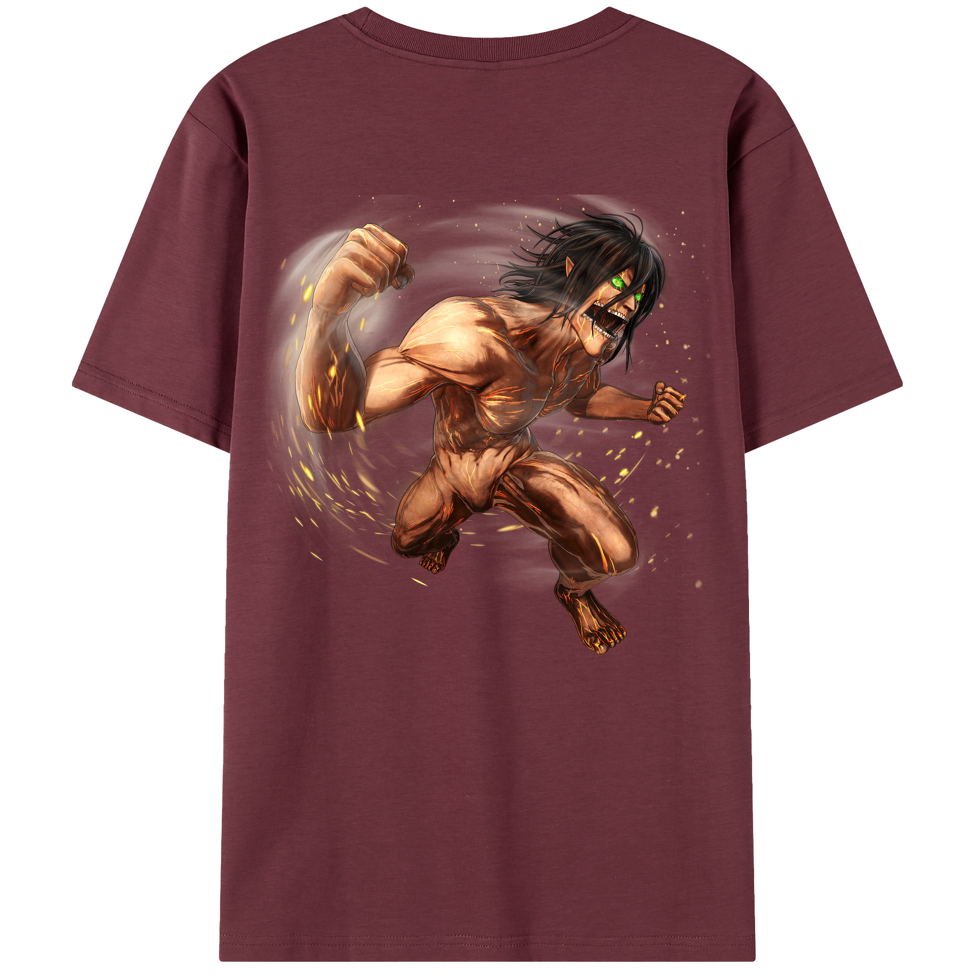 （画像用） 進撃の巨人 Attack on Titan 綿100％半袖Tシャツ（背面プリント）